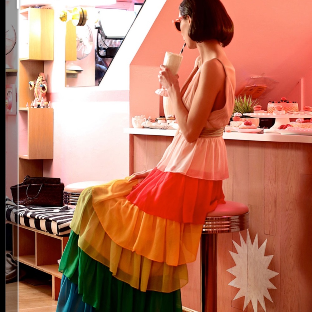 Alice + Olivia "Luba" Chiffon Gown